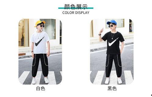 网红儿童男短袖套装图片,“萌娃夏日必备！网红儿童男短袖套装时尚盘点”