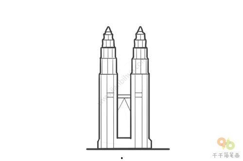 微头条双子塔怎么画,轻松绘制现代建筑之美