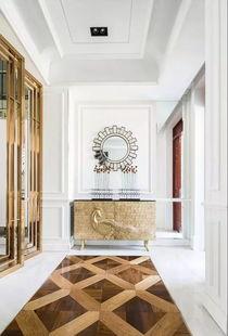 网红入户玄关大理石门,玄关设计新潮流